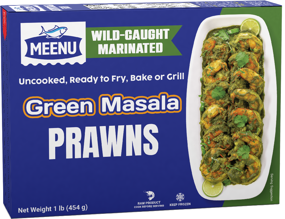 Green Masala Prawns